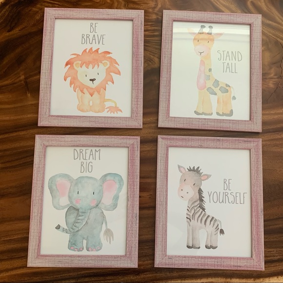 Other - Baby Animal Nursery Framed Art